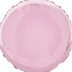 Folieballong - Rund - Rosa Lys