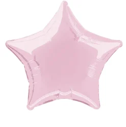 Folieballong - Stjerne Rosa Lys