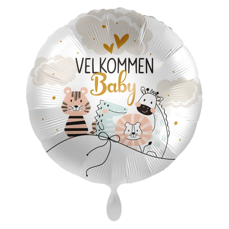 Folieballong - "Velkommen Baby" - Jungel