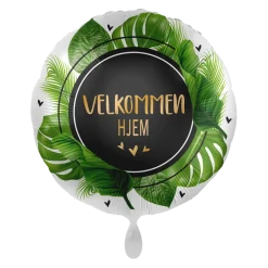 Folieballong - "Velkommen Hjem" - Palme