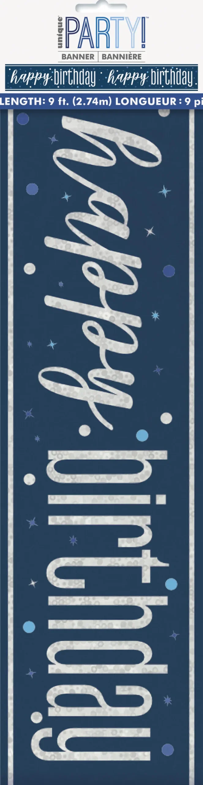 Foliebanner - "Happy Birthday"