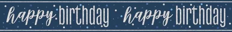Foliebanner - "Happy Birthday"