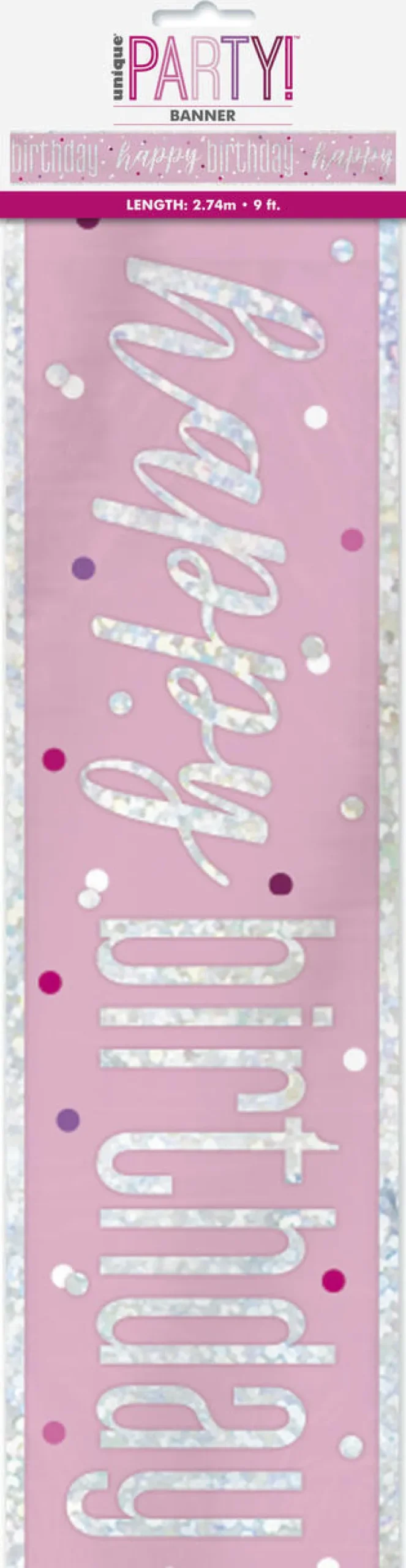 Foliebanner - "Happy Birthday"