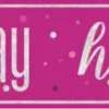 Foliebanner - "Happy Birthday"