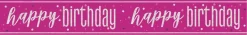 Foliebanner - "Happy Birthday"