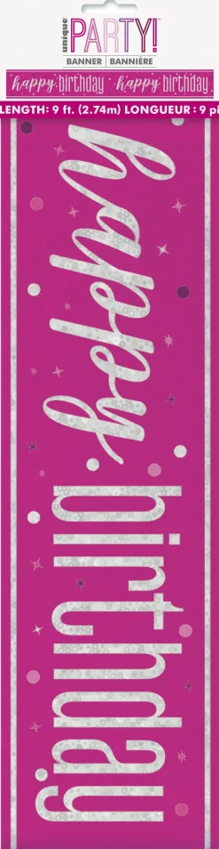 Foliebanner - "Happy Birthday"