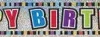 Foliebanner - "Happy Birthday"