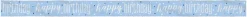 Foliebanner - "Happy Birthday"