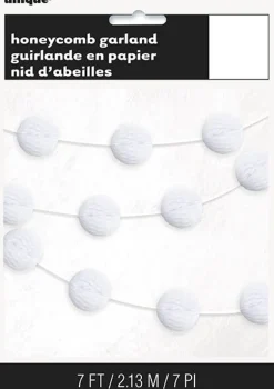 Girlander med Honeycombs - Hvit