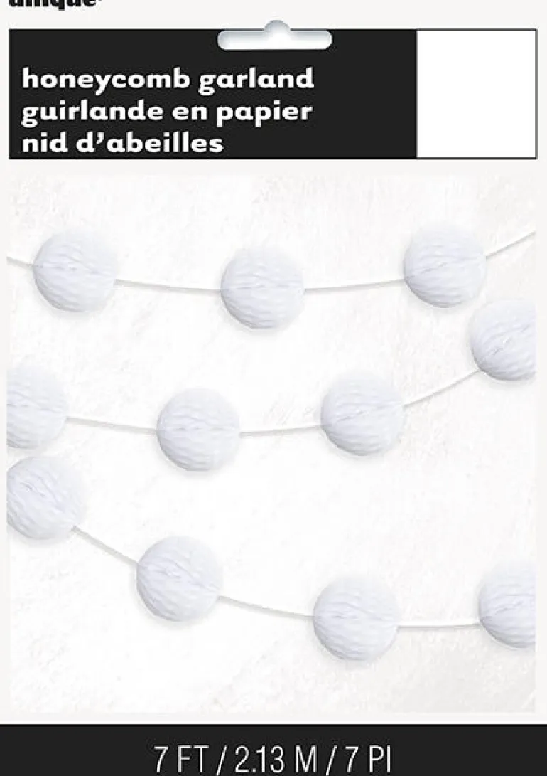 Girlander med Honeycombs - Hvit
