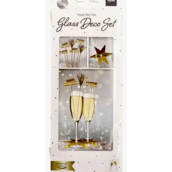 Glassdekorsett - Black & Goldt HNY