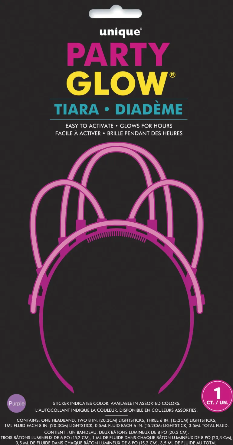 Glowstick - Tiara - Assortert