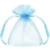 Godteposer - Organza - Lys Blå Tekstil