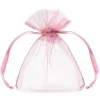 Godteposer - Organza - Lys Rosa Tekstil