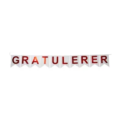 Gratulerer - Flaggbanner