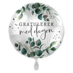 Gratulerer med dagen - Grønn floral