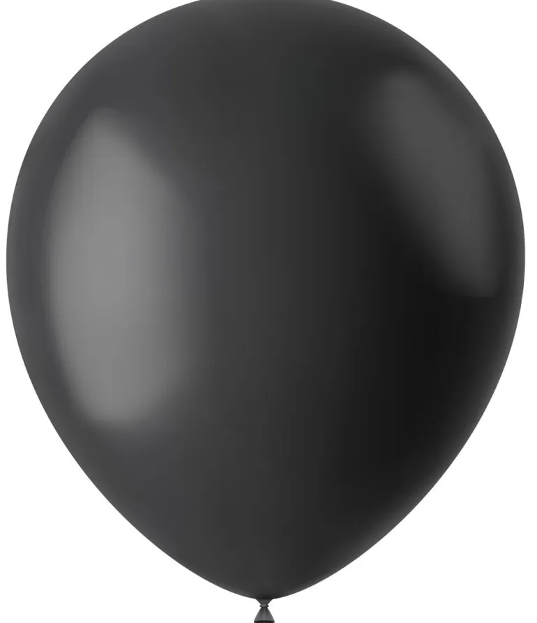 Gummiballonger - Midnight Black Matt