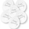 "Happy Anniversary" - Hvit m/sølv