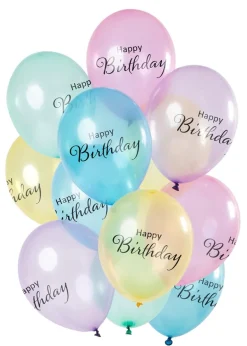 Happy Birthday - Gjennomsiktig pastel