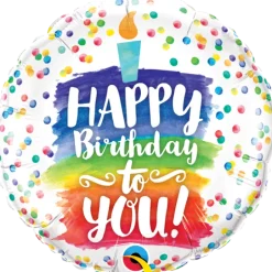 Happy Birthday To You Rainbow Cake