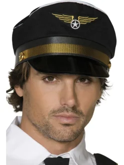 Hatt - Pilot - Sort & Gull