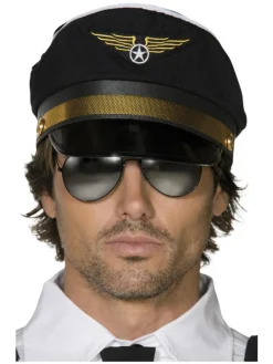 Hatt - Pilot - Sort & Gull