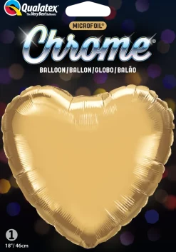 18H Chrome Gold – Hjerte (Pakket)