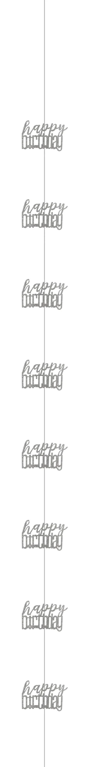 Hengende dekorasjon - "Happy Birthday"