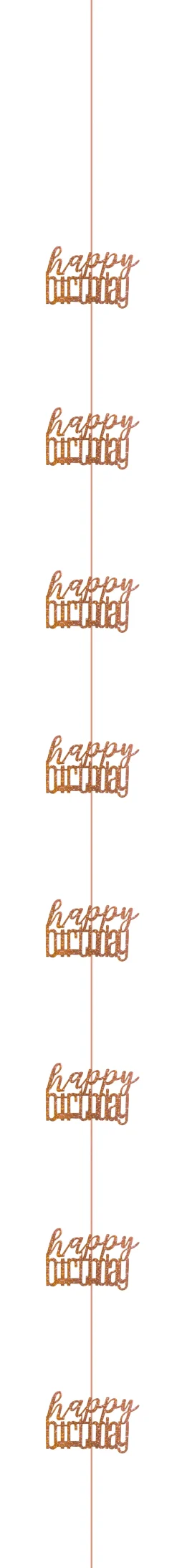 Hengende dekorasjon - "Happy Birthday"