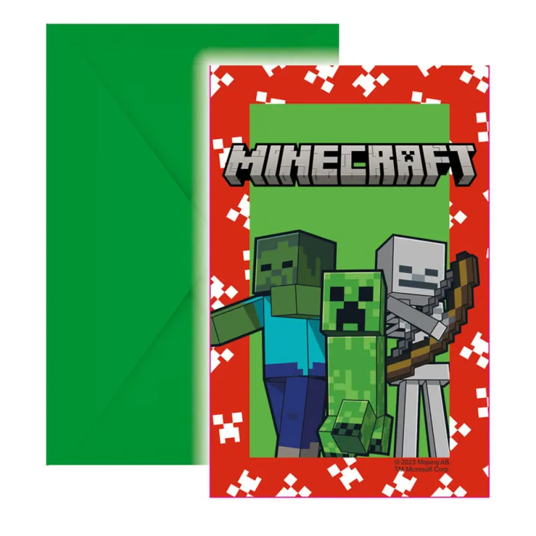 Invitasjoner - Minecraft - Papir