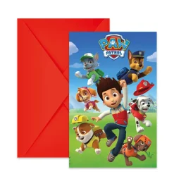 Invitasjoner - Paw Patrol Action - Papir