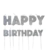 Kakelys - "Happy Birthday" - Sølv