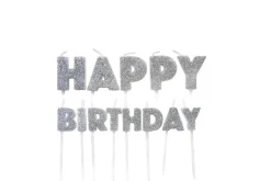 Kakelys - "Happy Birthday" - Sølv