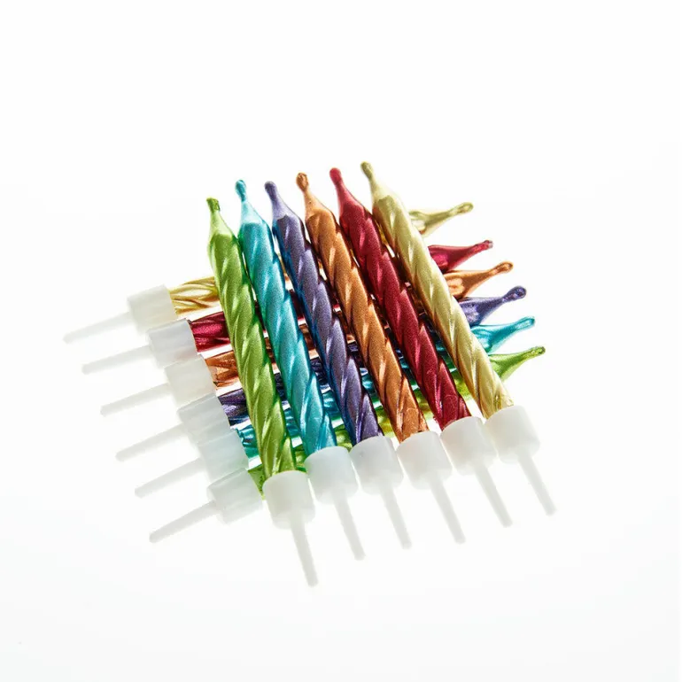 Kakelys - Mettalisk - Rainbow assortert