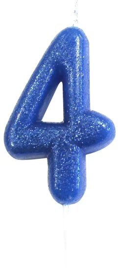 Kakelys - Nummer 4 - Glitter Blå