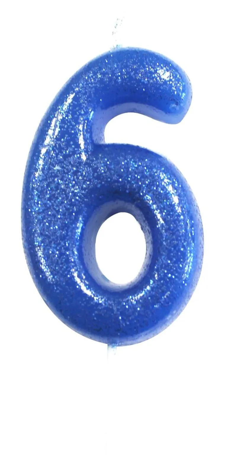 Kakelys - Nummer 6 - Glitter Blå