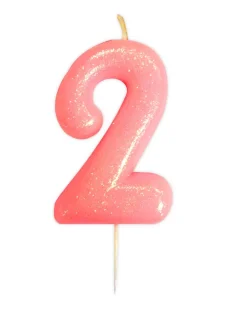 Kakelys - Nummer 2 - Glitter Rosa