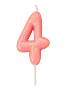 Kakelys - Nummer 4 - Glitter Rosa