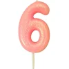 Kakelys - Nummer 6 - Glitter Rosa