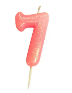 Kakelys - Nummer 7 - Glitter Rosa