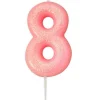 Kakelys - Nummer 8 - Glitter Rosa