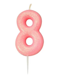 Kakelys - Nummer 8 - Glitter Rosa