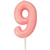 Kakelys - Nummer 9 - Glitter Rosa