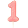 Kakelys - Nummer 1 - Glitter Rosa