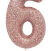 Kakelys - Nummer 6 - Glitter Rosegull
