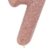 Kakelys - Nummer 7 - Glitter Rosegull