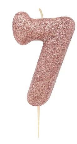 Kakelys - Nummer 7 - Glitter Rosegull