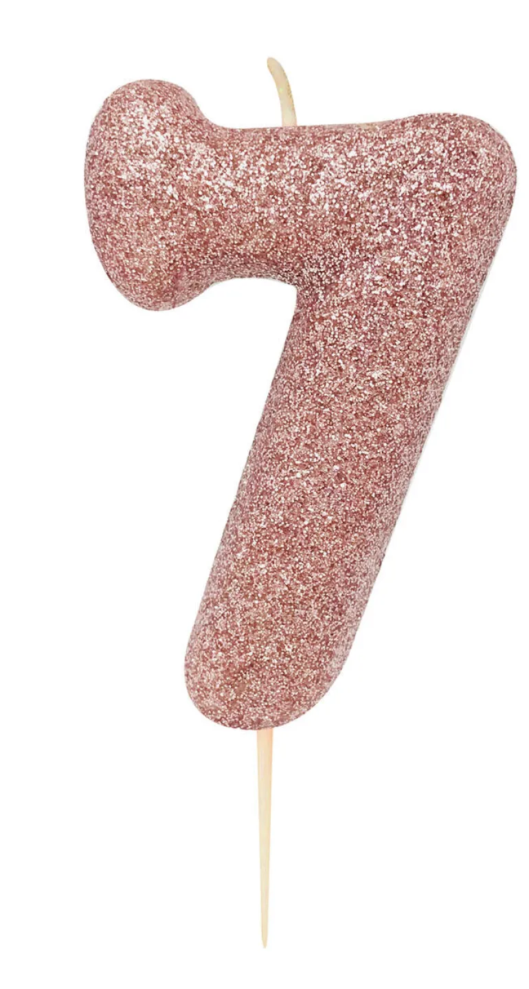 Kakelys - Nummer 7 - Glitter Rosegull