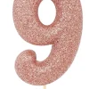 Kakelys - Nummer 9 - Glitter Rosegull