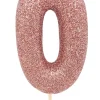 Kakelys - Nummer 0 - Glitter Rosegull